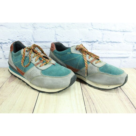 LL Bean Teal Suede Katahdin 2 Padded Collar Hiking Sneaker Shoes Size 10.5 M - Picture 3 of 9